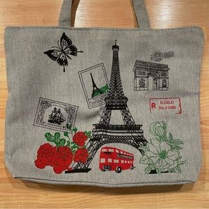 Women tote bag with zipper